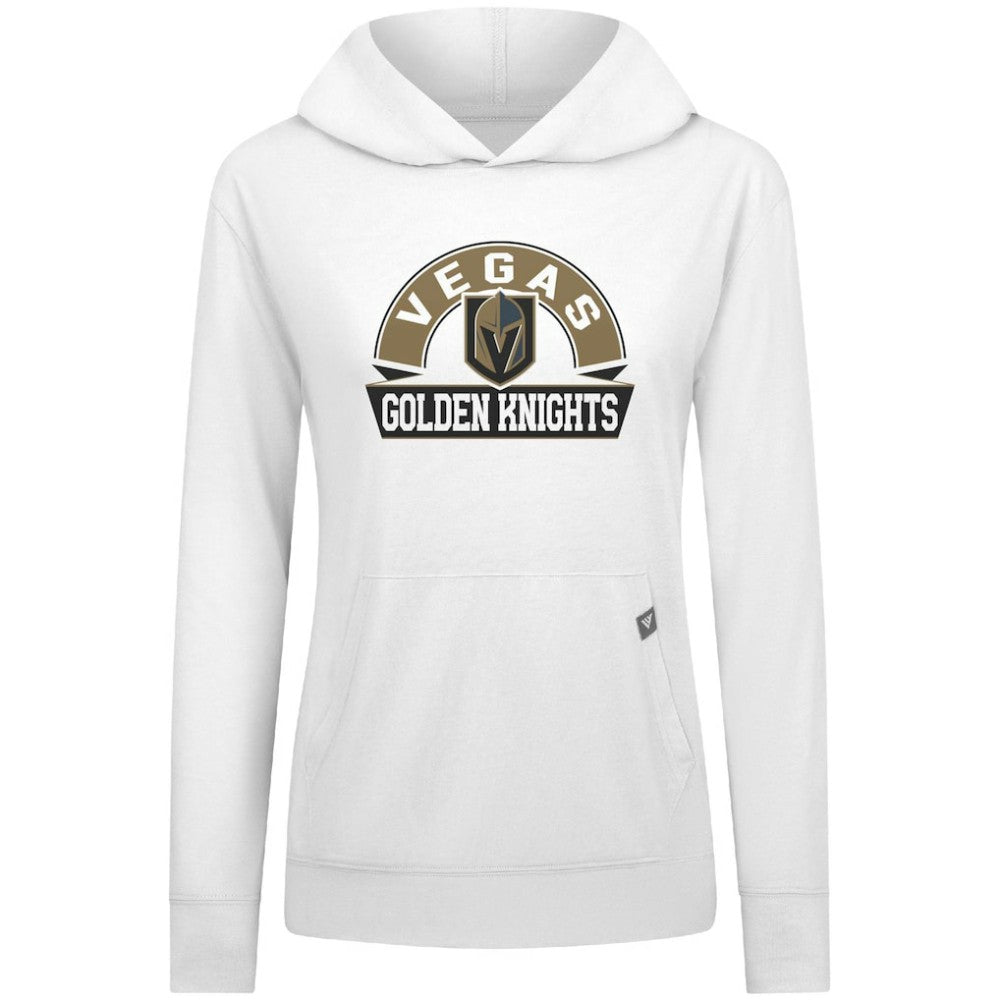 Vegas Golden Knights Levelwear Women's Relay Banner Arch Pullover Hoodie - White | US 203145245