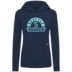 Seattle Kraken Levelwear Women's Relay Banner Arch Pullover Hoodie - Deep Sea Blue | US 203145246