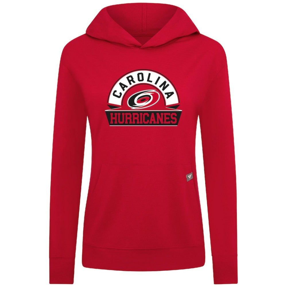Carolina Hurricanes Levelwear Women's Relay Banner Arch Pullover Hoodie - Red | US 203145248