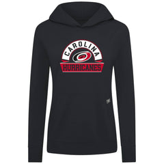Carolina Hurricanes Levelwear Women's Relay Banner Arch Pullover Hoodie - Black | US 203145249