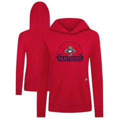 Florida Panthers Levelwear Women's Relay Banner Arch Pullover Hoodie - Red | US 203145251