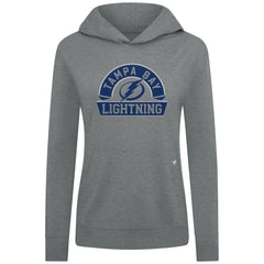 Tampa Bay Lightning Levelwear Women's Relay Banner Arch Pullover Hoodie - Gray | US 203145255