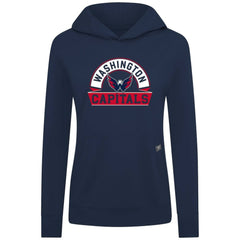 Washington Capitals Levelwear Women's Relay Banner Arch Pullover Hoodie - Navy | US 203145256