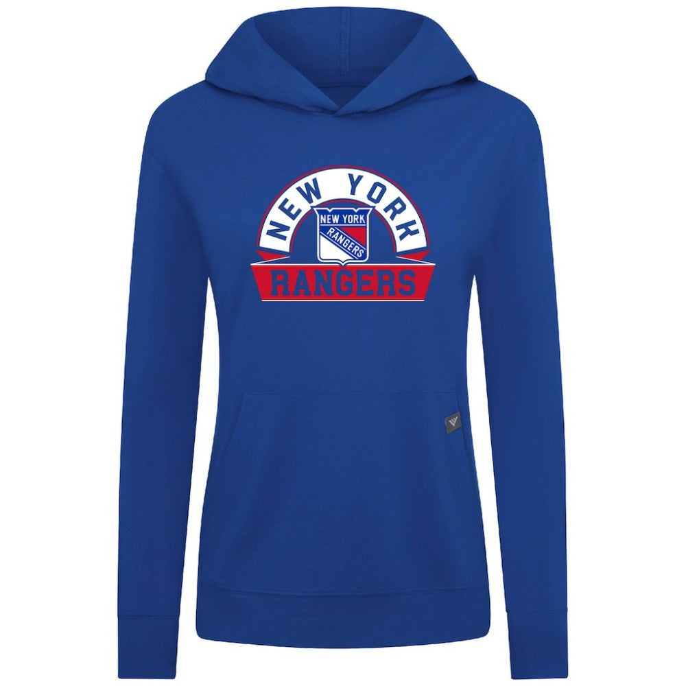 New York Rangers Levelwear Women's Relay Banner Arch Pullover Hoodie - Royal | US 203145259