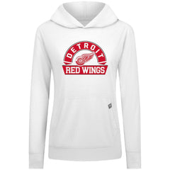 Detroit Red Wings Levelwear Women's Relay Banner Arch Pullover Hoodie - White | US 203145268