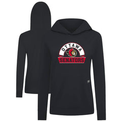 Ottawa Senators Levelwear Women's Relay Banner Arch Pullover Hoodie - Black | US 203145271