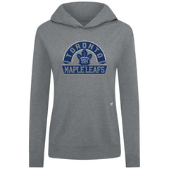 Toronto Maple Leafs Levelwear Women's Relay Banner Arch Pullover Hoodie - Gray | US 203145273