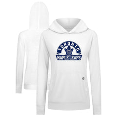 Toronto Maple Leafs Levelwear Women's Relay Banner Arch Pullover Hoodie - White | US 203145277
