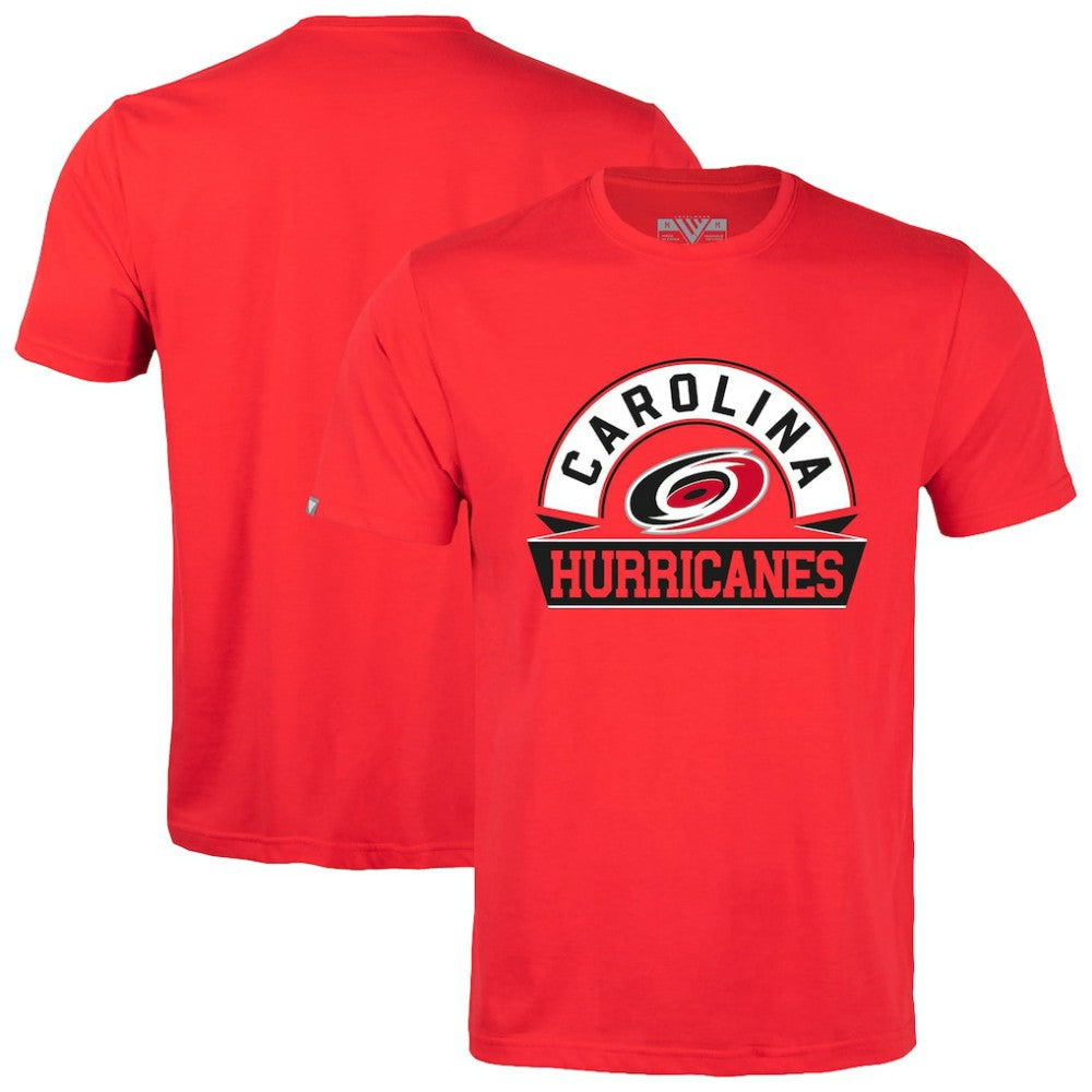 Carolina Hurricanes Levelwear Richmond Banner Arch T-Shirt - Red | US 203145281
