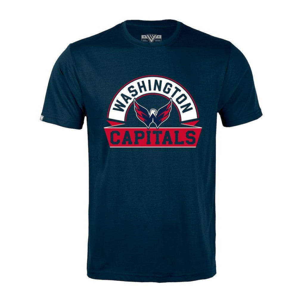 Washington Capitals Levelwear Richmond Banner Arch T-Shirt - Navy | US 203145289