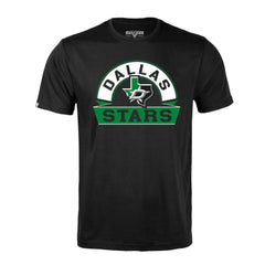 Dallas Stars Levelwear Richmond Banner Arch T-Shirt - Black | US 203145293