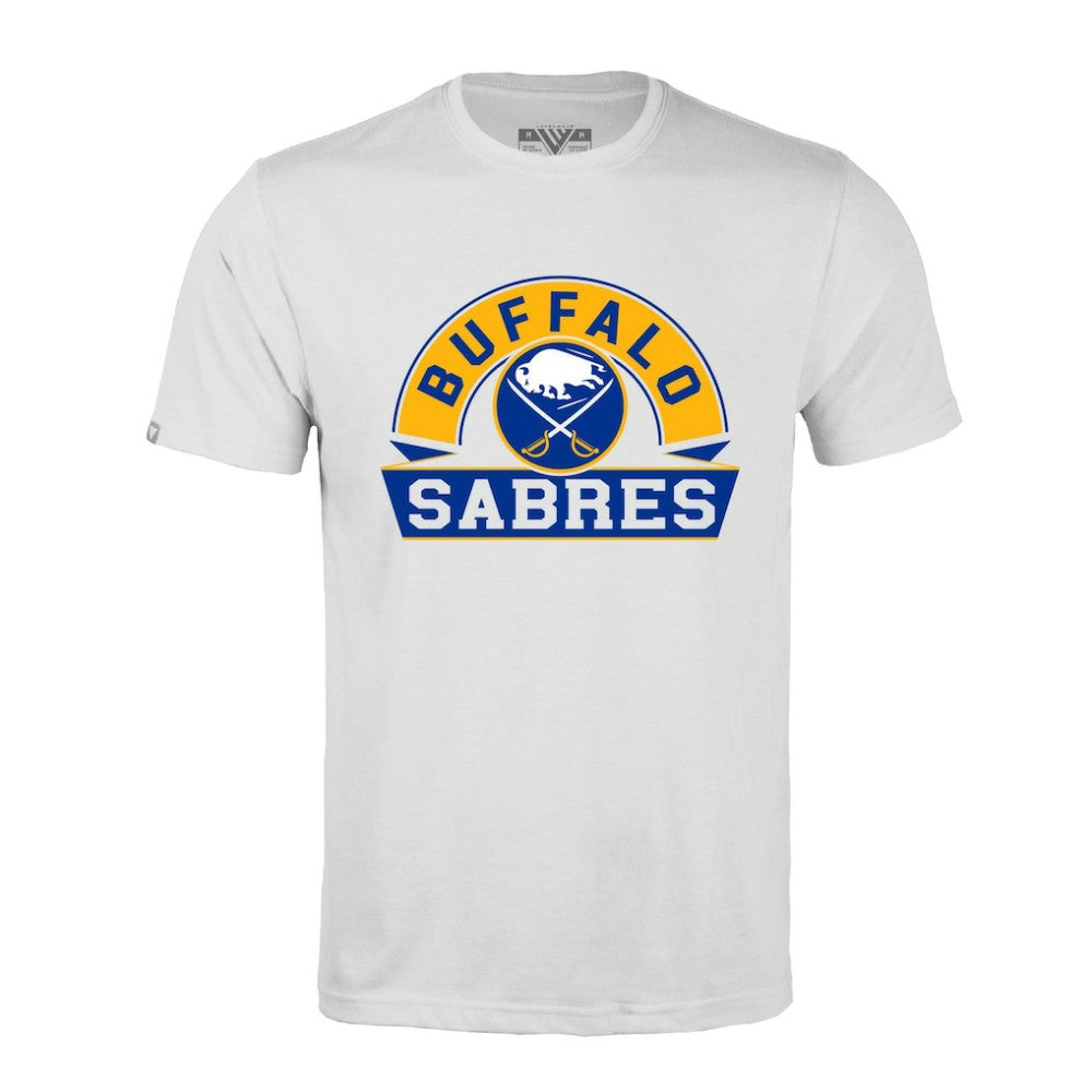 Buffalo Sabres Levelwear Richmond Banner Arch T-Shirt - White | US 203145294