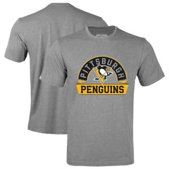 Pittsburgh Penguins Levelwear Richmond Banner Arch T-Shirt - Gray | US 203145297