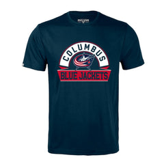 Columbus Blue Jackets Levelwear Richmond Banner Arch T-Shirt - Navy | US 203145307