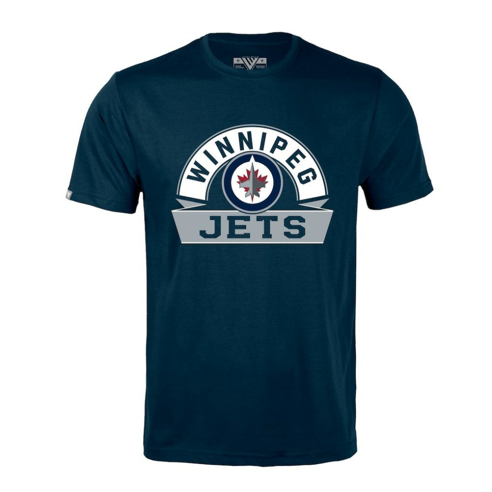 Winnipeg Jets Levelwear Richmond Banner Arch T-Shirt - Navy | US 203145308