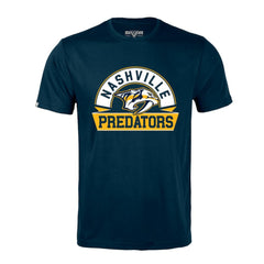 Nashville Predators Levelwear Richmond Banner Arch T-Shirt - Navy | US 203145312