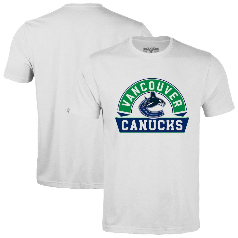 Vancouver Canucks Levelwear Richmond Banner Arch T-Shirt - White | US 203145314