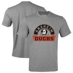 Anaheim Ducks Levelwear Richmond Banner Arch T-Shirt - Gray | US 203145317