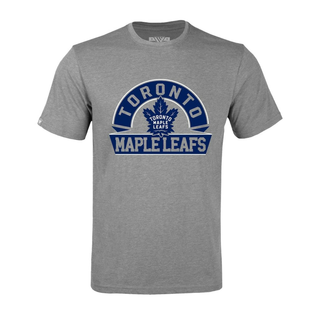Toronto Maple Leafs Levelwear Richmond Banner Arch T-Shirt - Gray | US 203145320