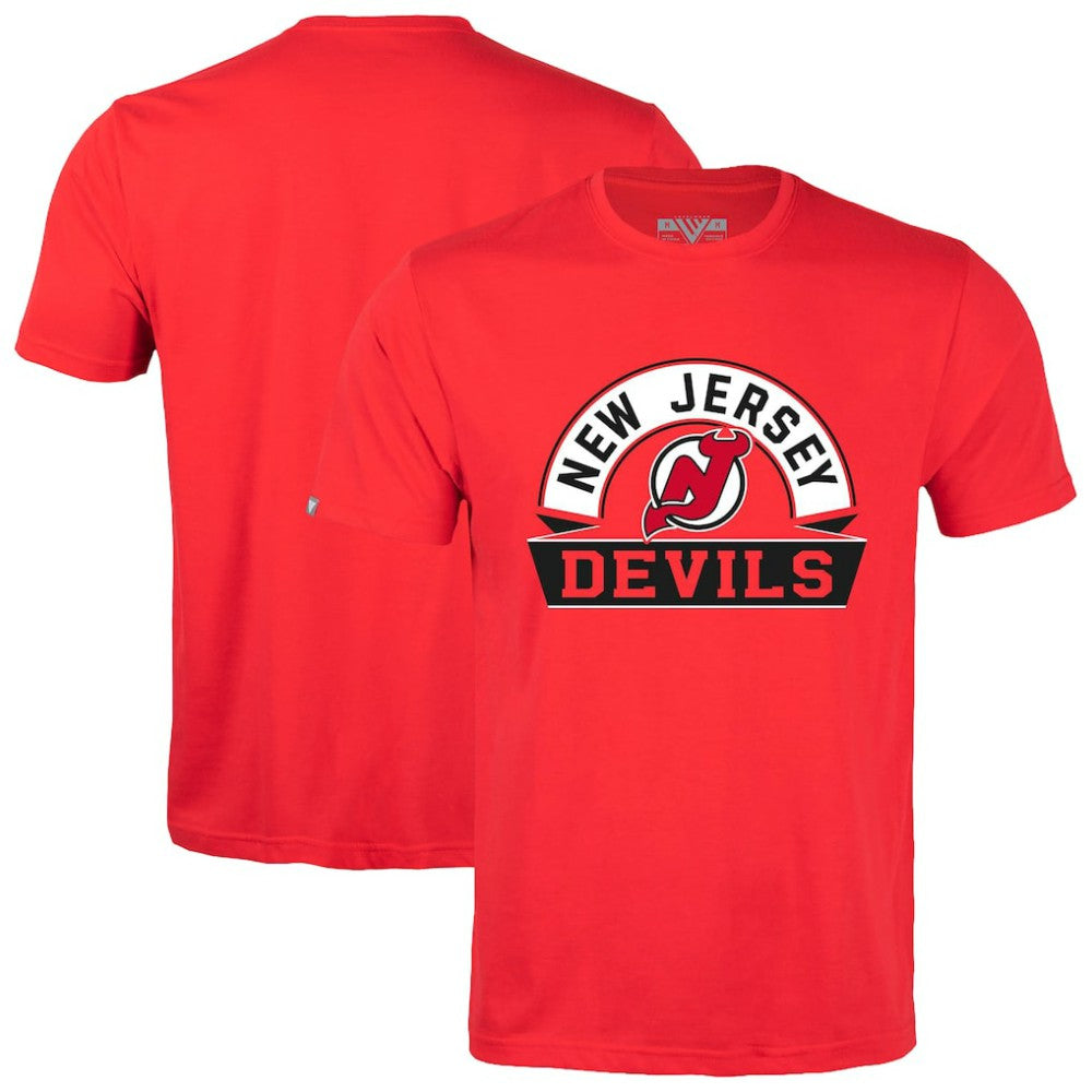 New Jersey Devils Levelwear Richmond Banner Arch T-Shirt - Red | US 203145321