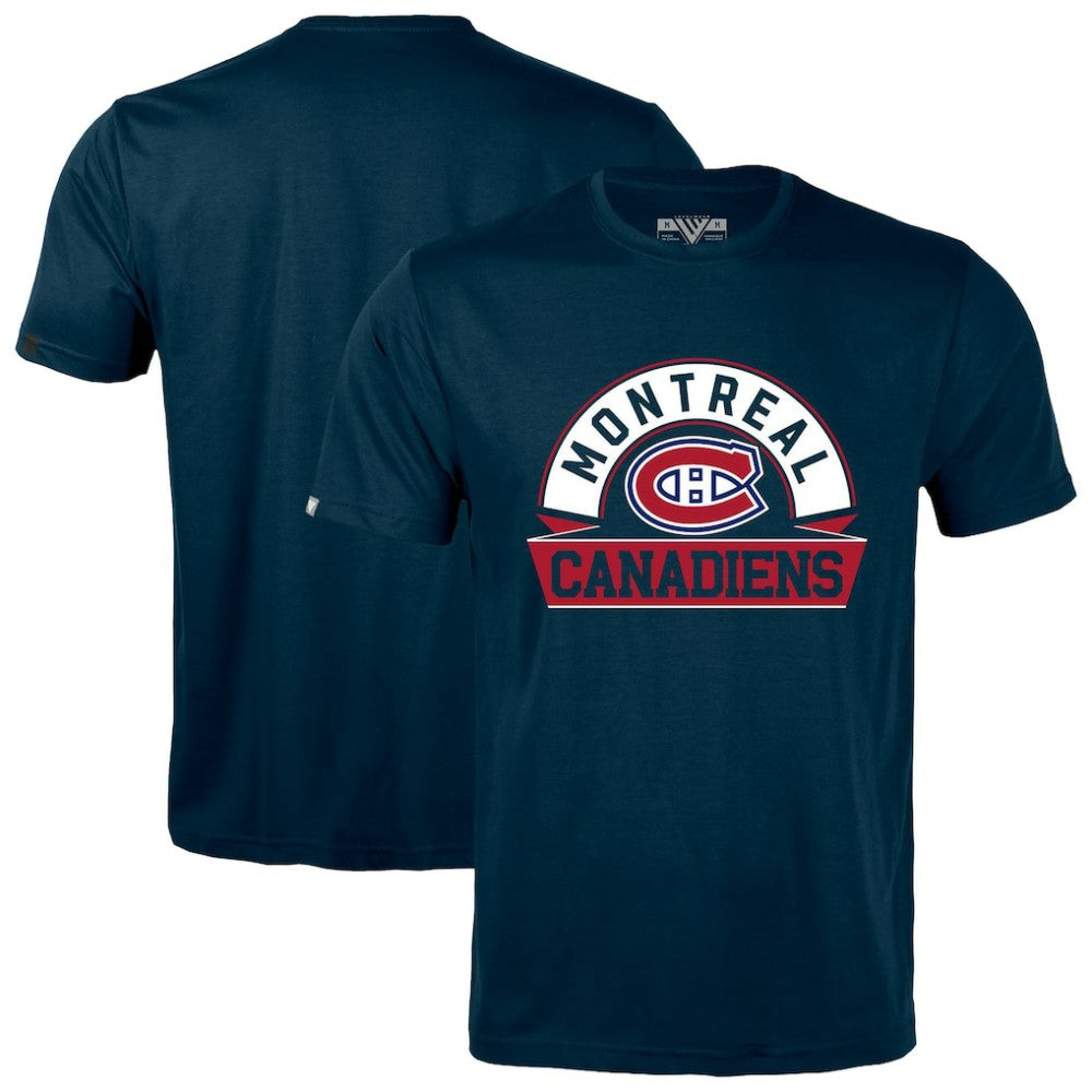 Montreal Canadiens Levelwear Richmond Banner Arch T-Shirt - Navy | US 203145330
