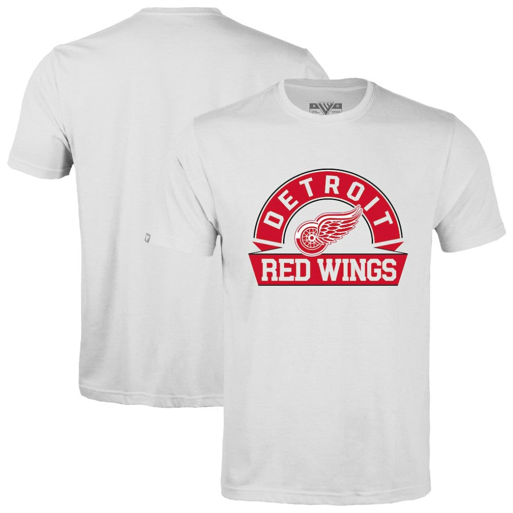 Detroit Red Wings Levelwear Richmond Banner Arch T-Shirt - White | US 203145337