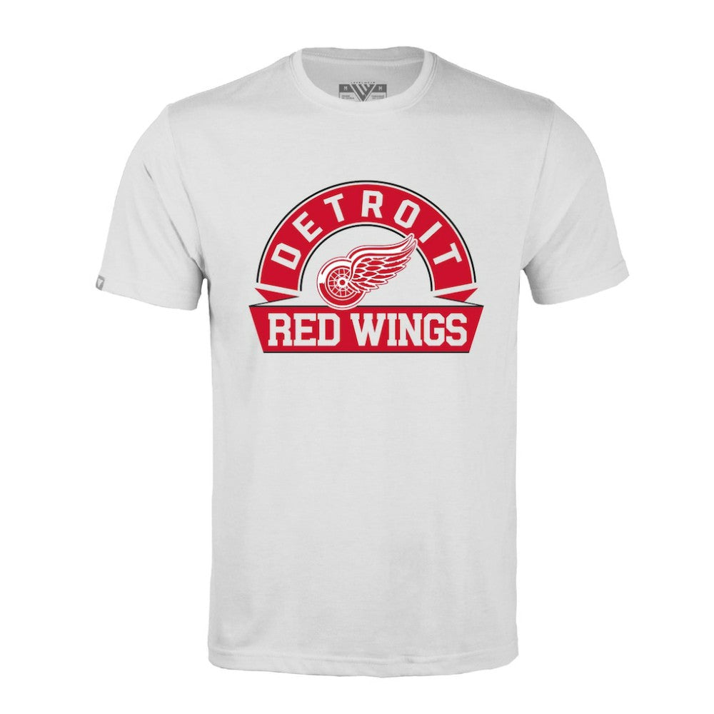 Detroit Red Wings Levelwear Richmond Banner Arch T-Shirt - White | US 203145337