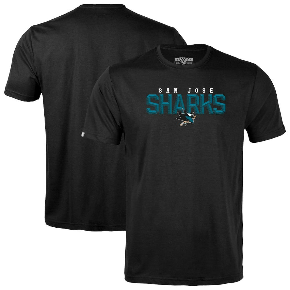 San Jose Sharks Levelwear Richmond Carve T-Shirt - Black | US 203145357