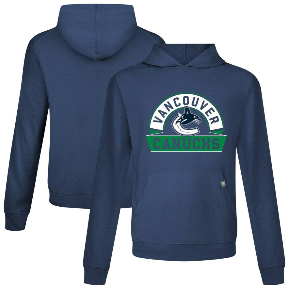 Vancouver Canucks Levelwear Relay Banner Arch Pullover Hoodie - Navy | US 203145412