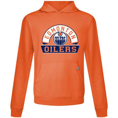 Edmonton Oilers Levelwear Relay Banner Arch Pullover Hoodie - Orange | US 203145414