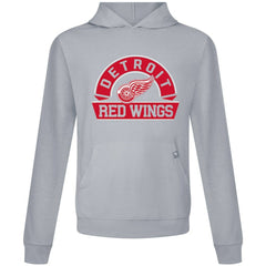 Detroit Red Wings Levelwear Relay Banner Arch Pullover Hoodie - Gray | US 203145415