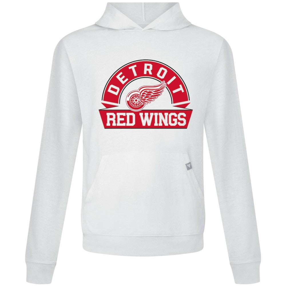 Detroit Red Wings Levelwear Relay Banner Arch Pullover Hoodie - White | US 203145417