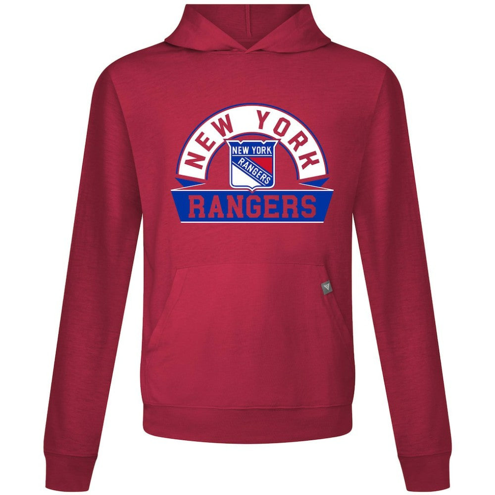 New York Rangers Levelwear Relay Banner Arch Pullover Hoodie - Red | US 203145421