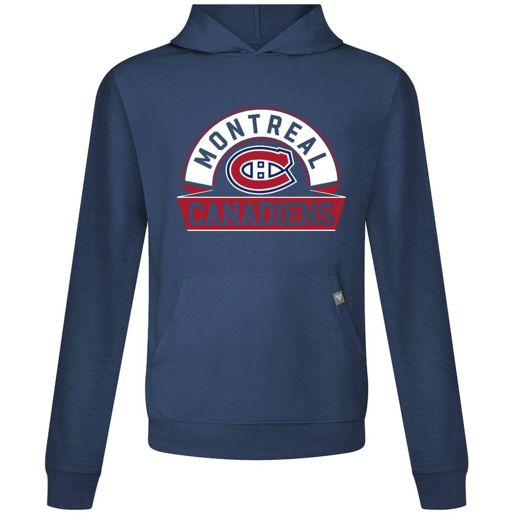Montreal Canadiens Levelwear Relay Banner Arch Pullover Hoodie - Navy | US 203145424