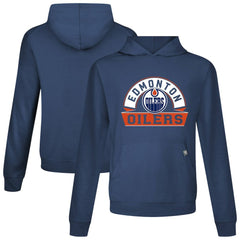 Edmonton Oilers Levelwear Relay Banner Arch Pullover Hoodie - Navy | US 203145427