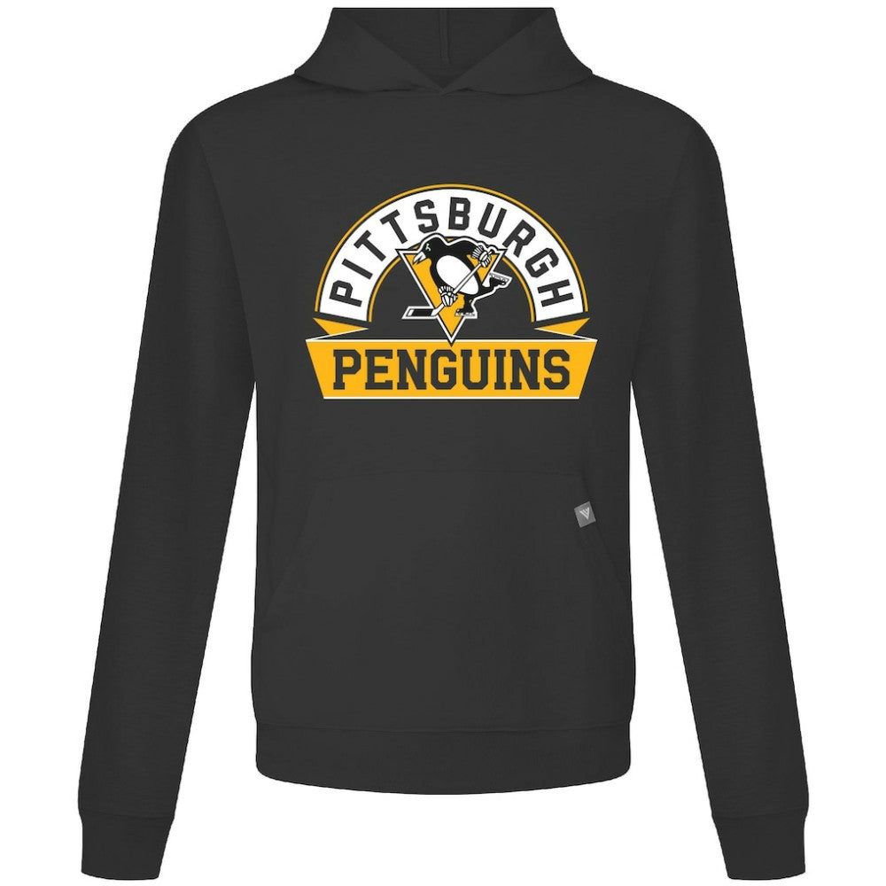 Pittsburgh Penguins Levelwear Relay Banner Arch Pullover Hoodie - Black | US 203145429