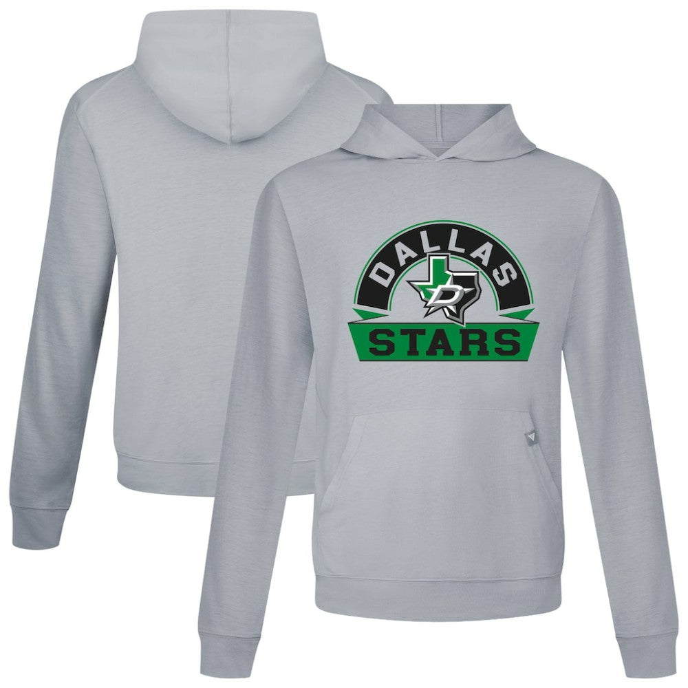 Dallas Stars Levelwear Relay Banner Arch Pullover Hoodie - Gray | US 203145431