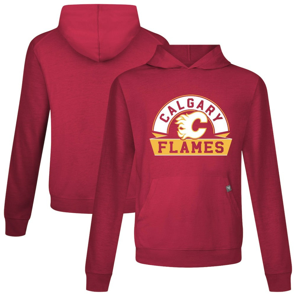 Calgary Flames Levelwear Relay Banner Arch Pullover Hoodie - Red | US 203145434