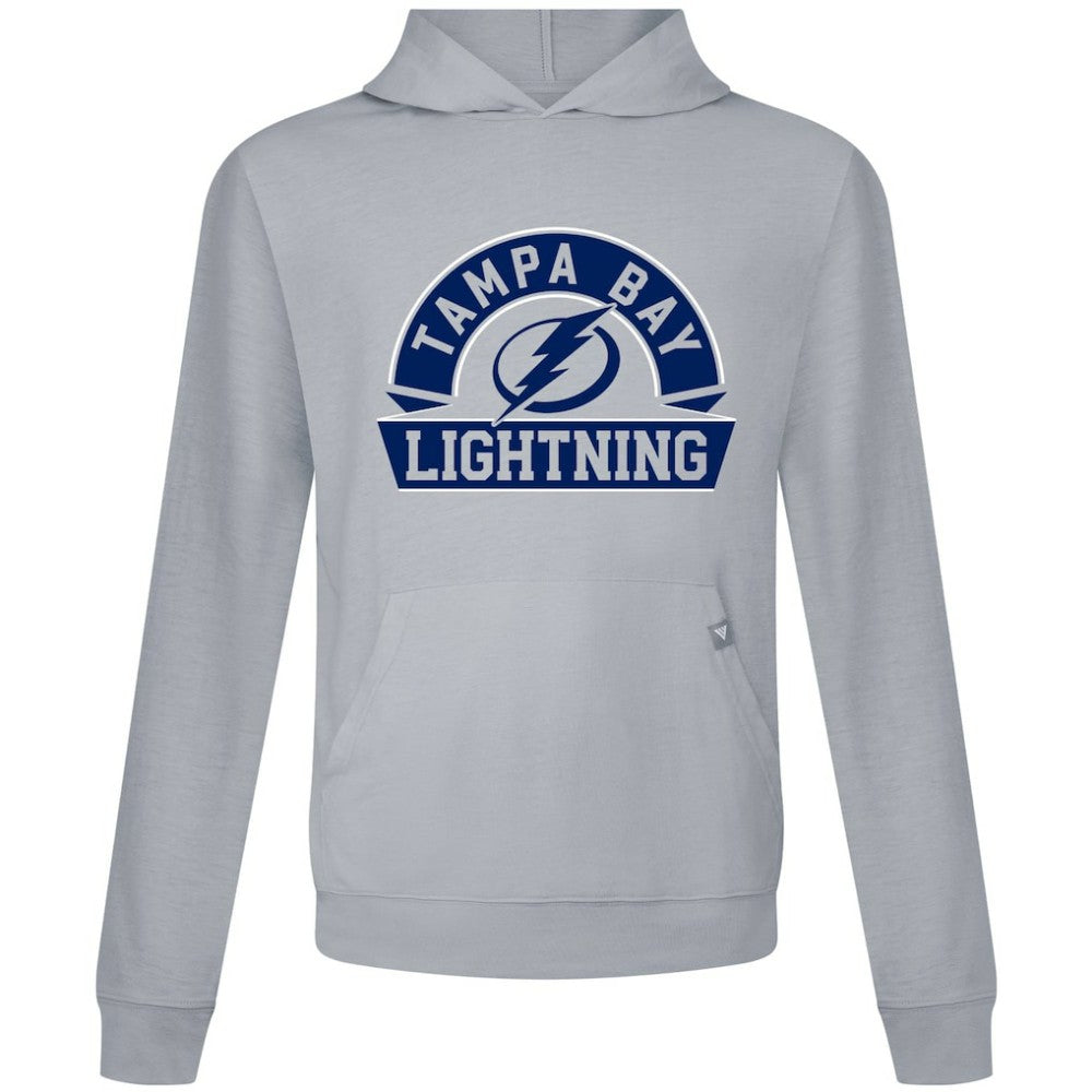Tampa Bay Lightning Levelwear Relay Banner Arch Pullover Hoodie - Gray | US 203145441