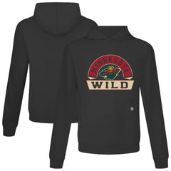 Minnesota Wild Levelwear Relay Banner Arch Pullover Hoodie - Black | US 203145443