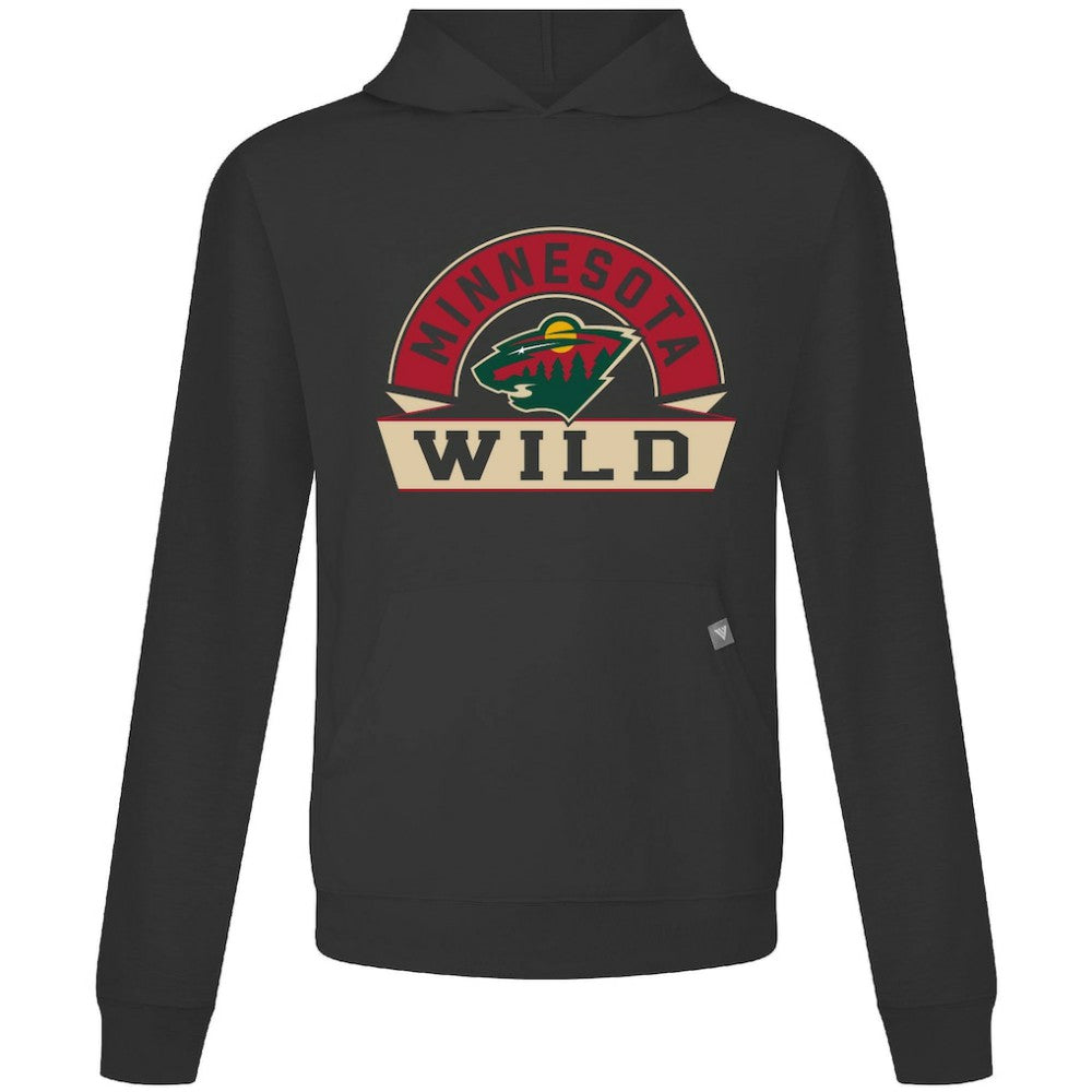 Minnesota Wild Levelwear Relay Banner Arch Pullover Hoodie - Black | US 203145443