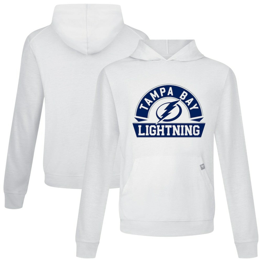 Tampa Bay Lightning Levelwear Relay Banner Arch Pullover Hoodie - White | US 203145446
