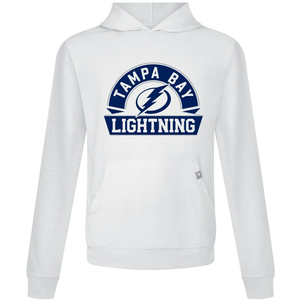 Tampa Bay Lightning Levelwear Relay Banner Arch Pullover Hoodie - White | US 203145446