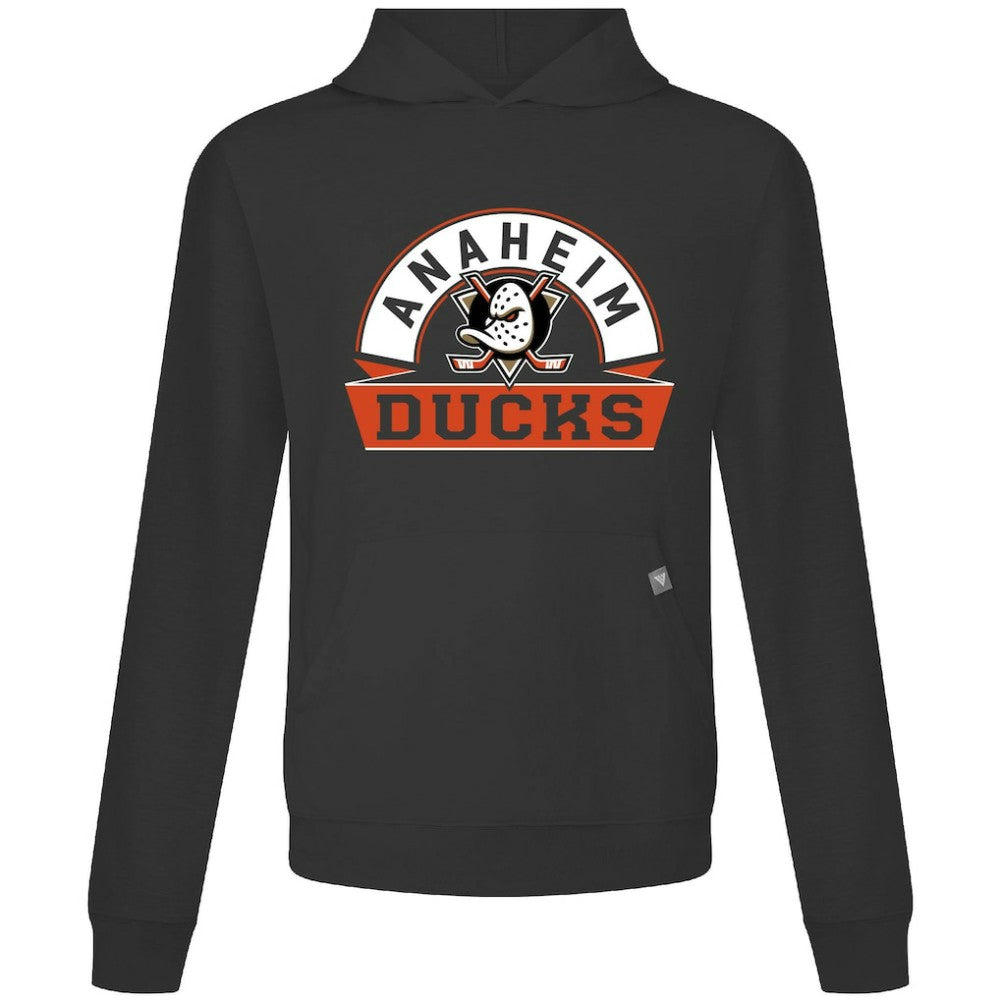 Anaheim Ducks Levelwear Relay Banner Arch Pullover Hoodie - Black | US 203145448
