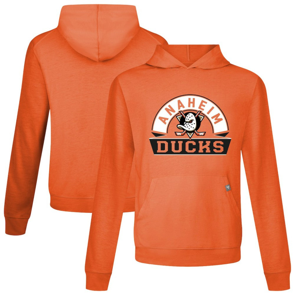 Anaheim Ducks Levelwear Relay Banner Arch Pullover Hoodie - Orange | US 203145450