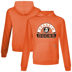 Anaheim Ducks Levelwear Relay Banner Arch Pullover Hoodie - Orange | US 203145450