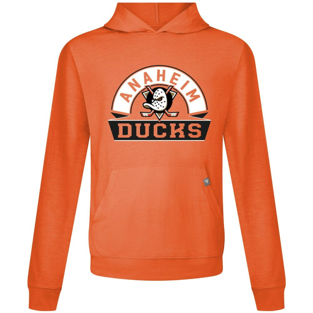 Anaheim Ducks Levelwear Relay Banner Arch Pullover Hoodie - Orange | US 203145450