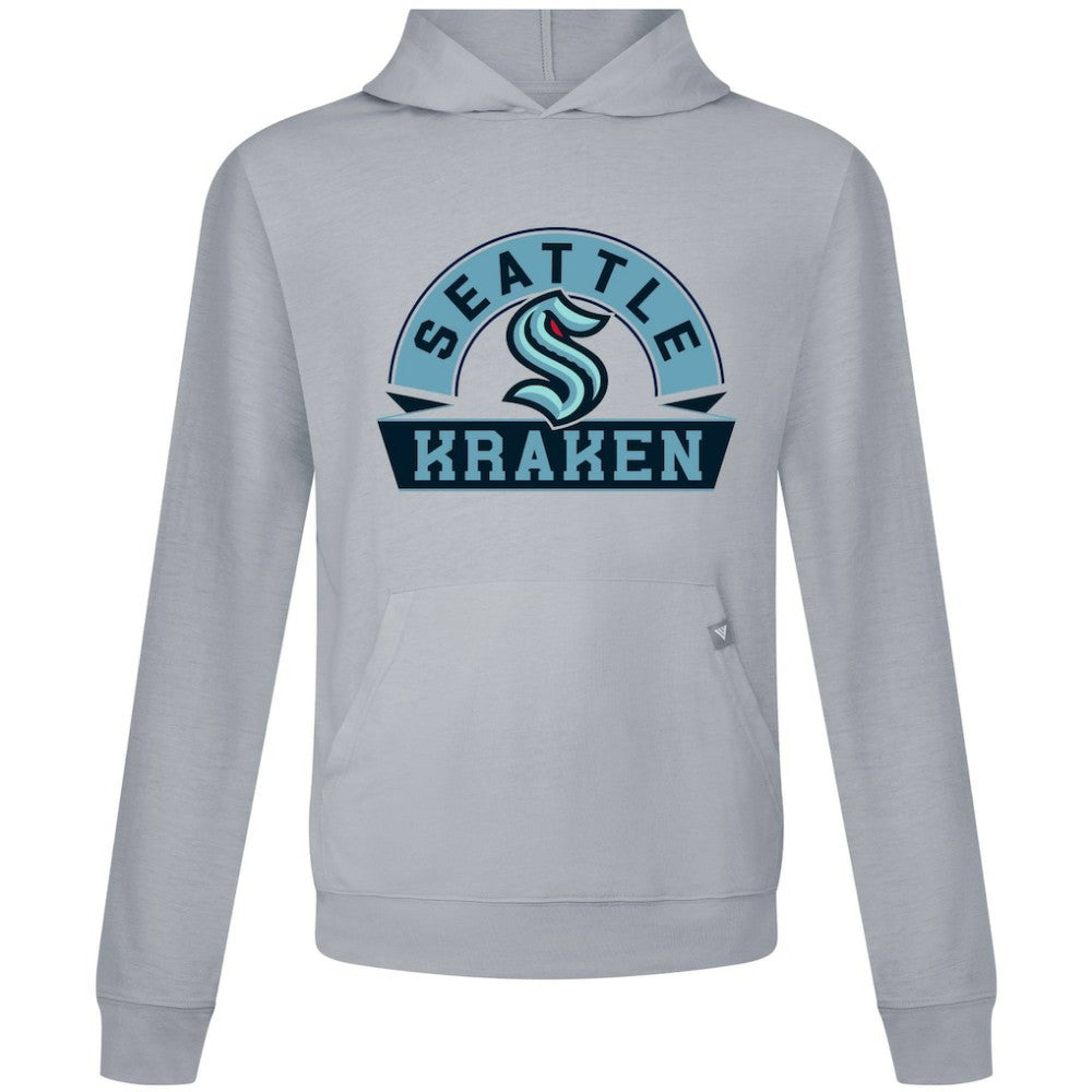 Seattle Kraken Levelwear Relay Banner Arch Pullover Hoodie - Gray | US 203145454