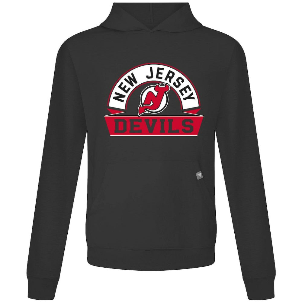 New Jersey Devils Levelwear Relay Banner Arch Pullover Hoodie - Black | US 203145456