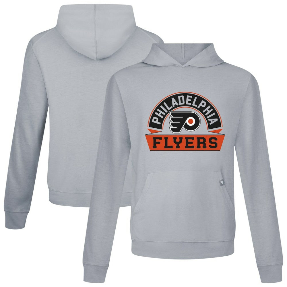 Philadelphia Flyers Levelwear Relay Banner Arch Pullover Hoodie - Gray | US 203145459